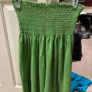 NWOT JUICY COUTURE GREEN TERRY CLOTH BATHING SUIT COVER UP DRESS SIZE L